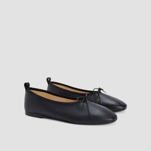Everlane Black Leather Flats